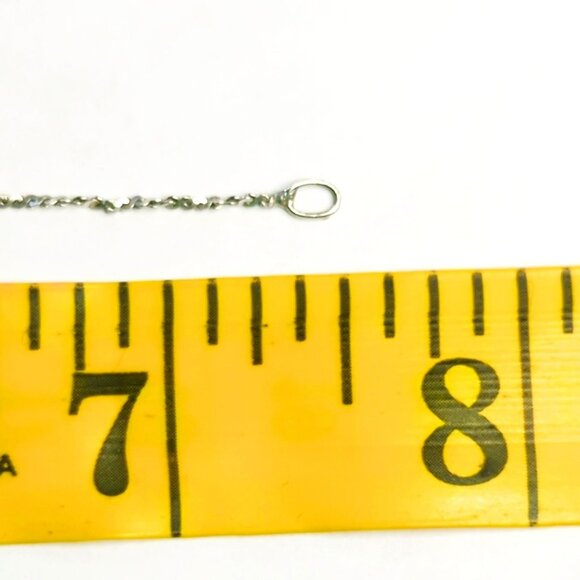 Sterling Silver Italy 925 Delicate Chain Bracelet 7 Inches Long - Picture 5 of 11